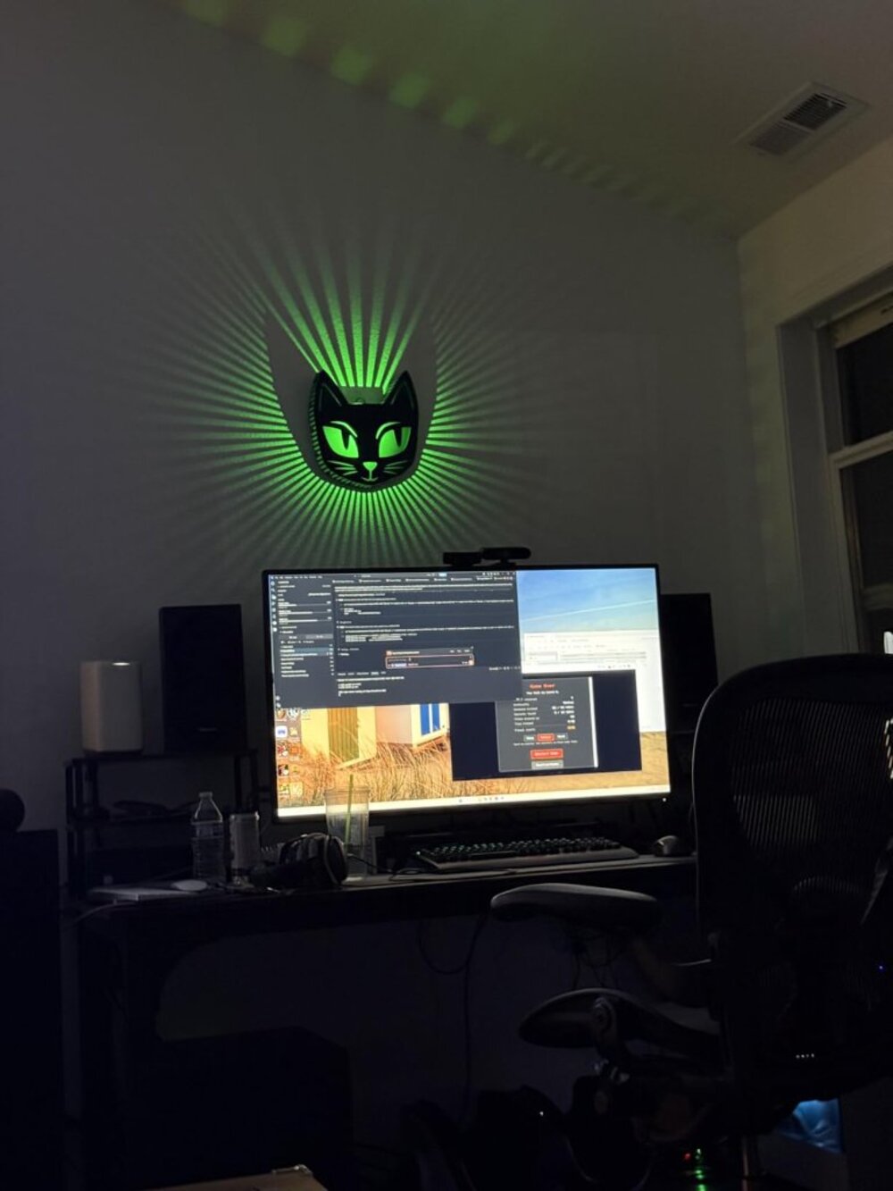 Black Cat Light,Battery Operated LED Sign - Picture 10 of 12